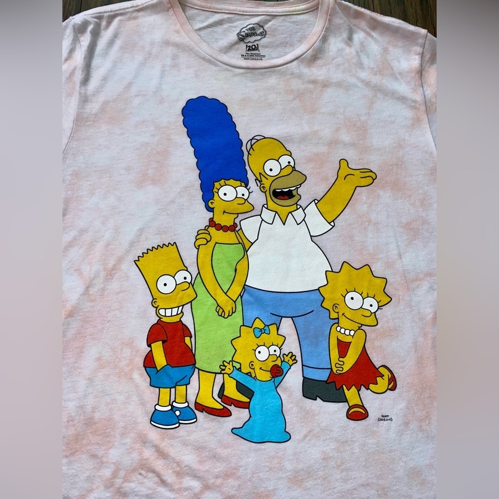 🌻5/$25🌻OLD NAVY The Simpsons Tie-Dye Graphic T-
Shirt | LARGE | - Picture 3 of 5